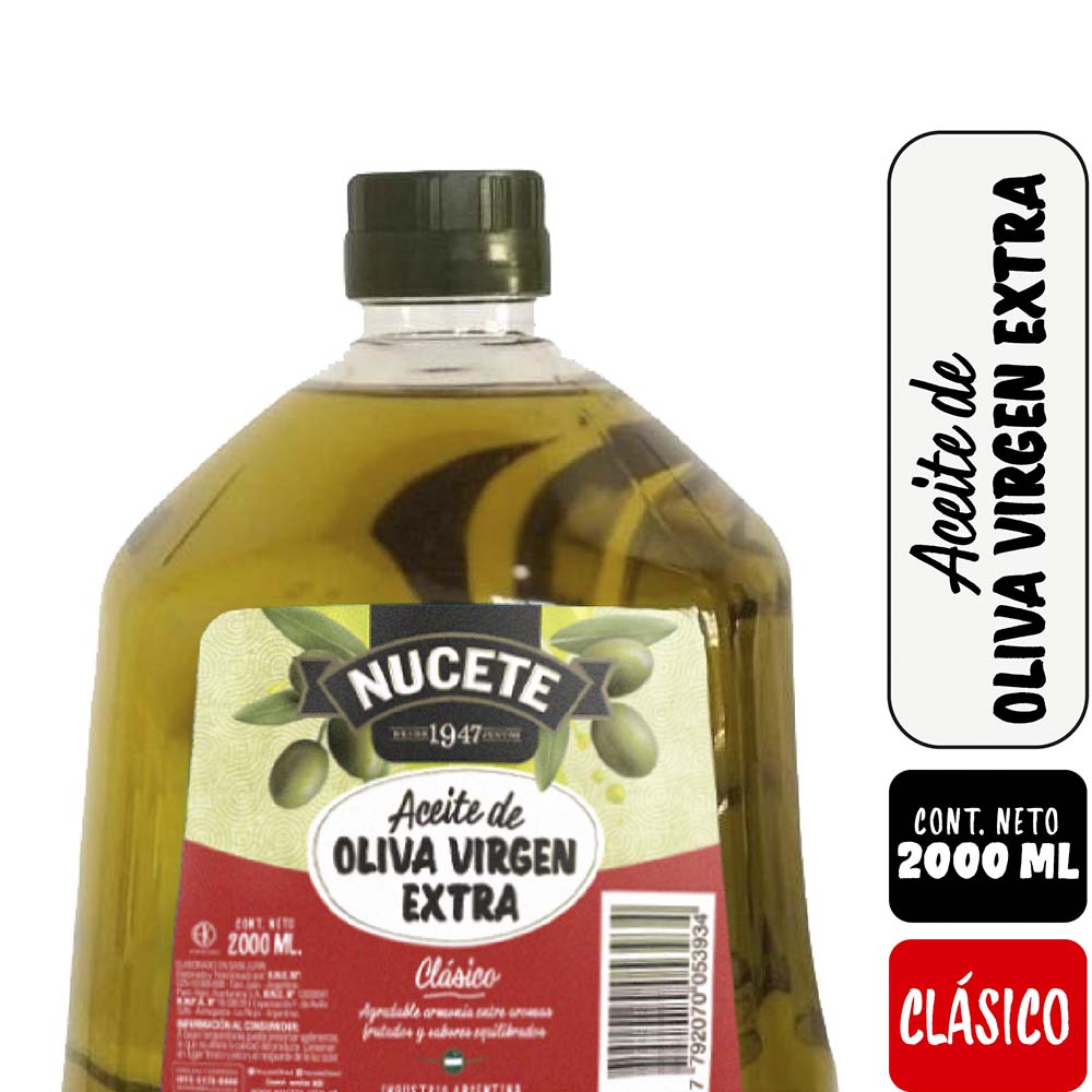 Aceite De Oliva Extra Virgen 2000 Ml Nucete image
