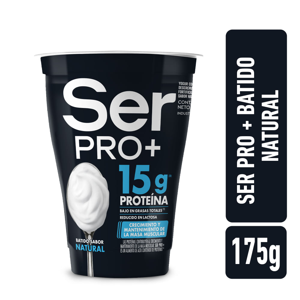 Yogur Batido Pro+ Con Proteínas Sabor Natural 175 Gr Ser image