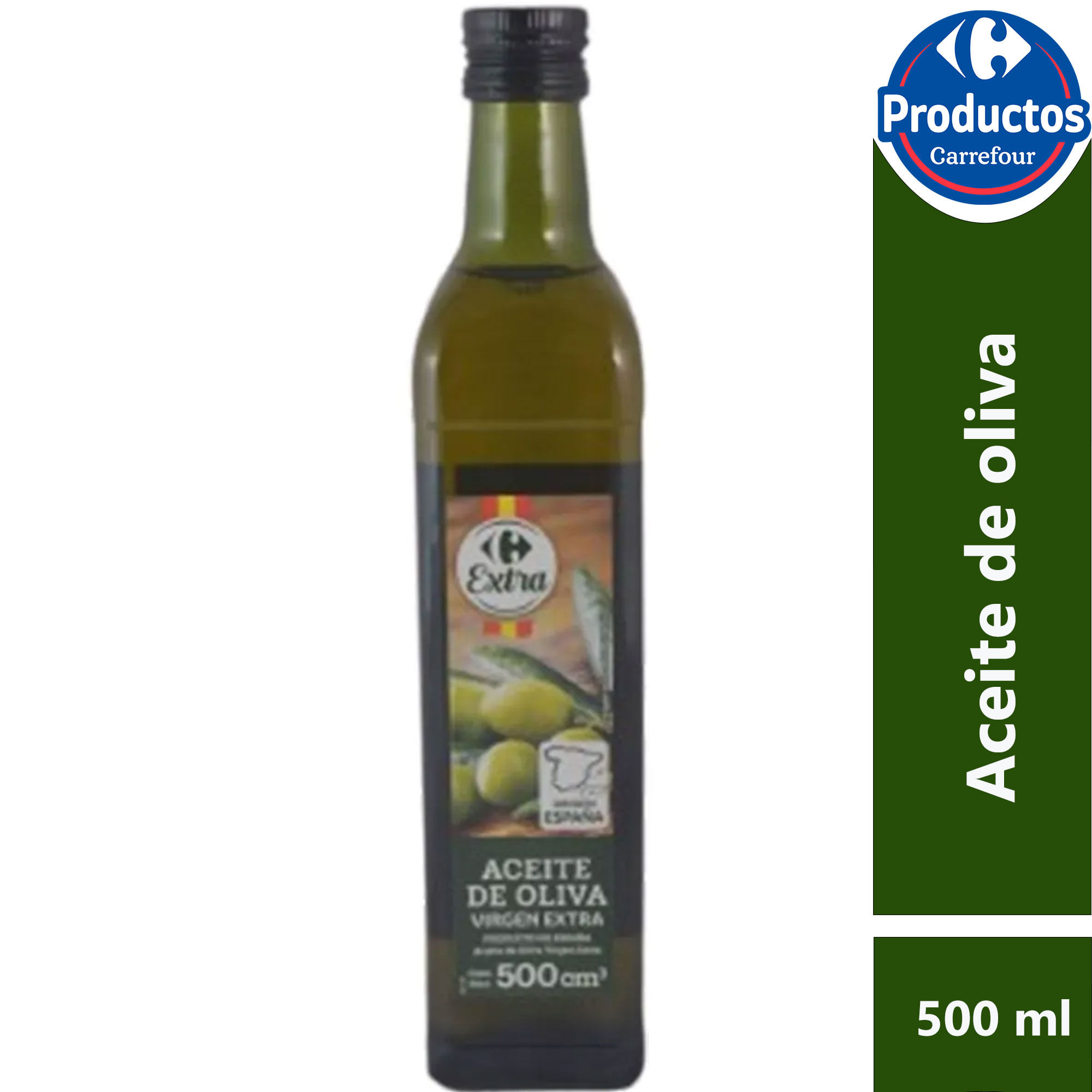 Aceite de oliva virgen Carrefour Extra vidrio 500 ml image
