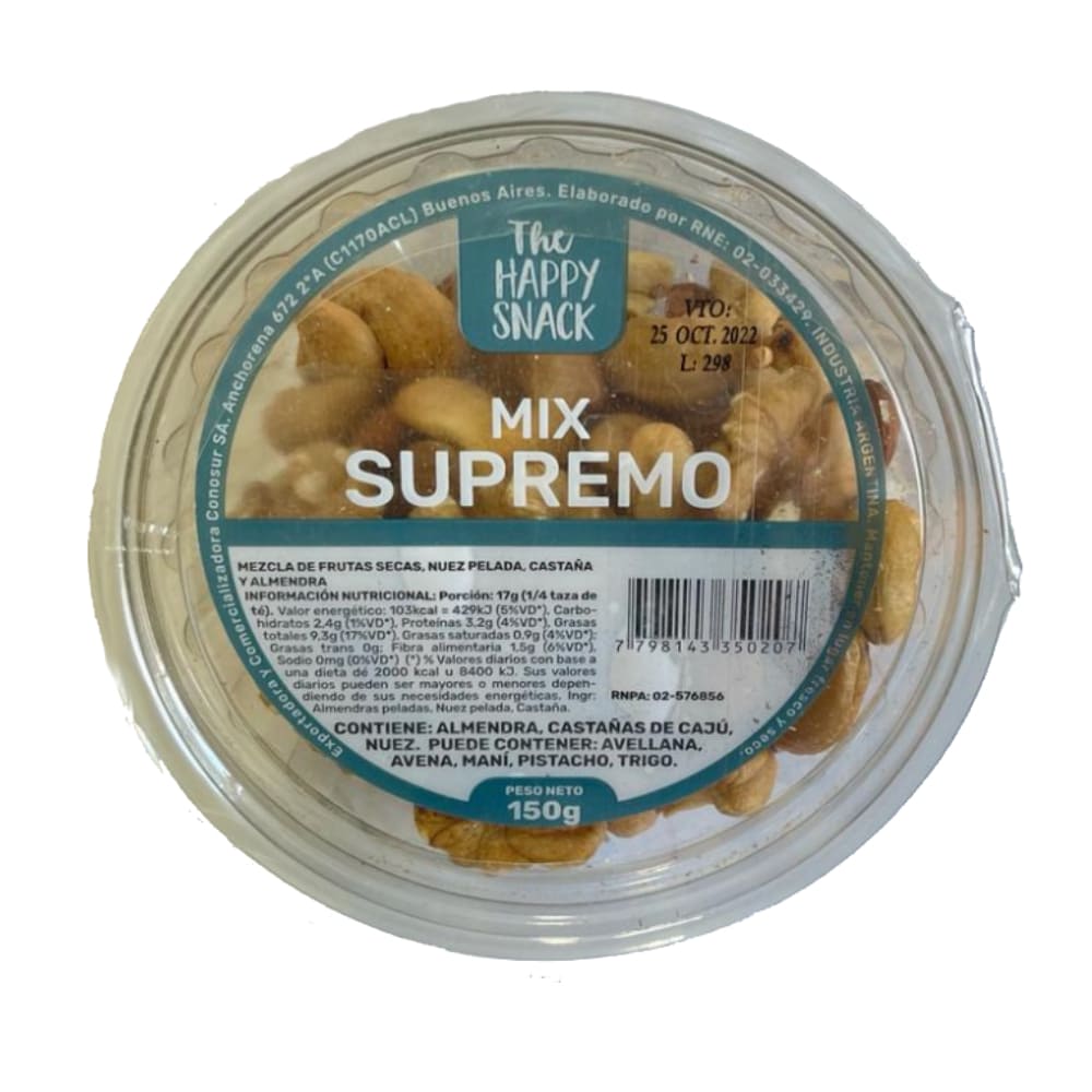 Mix The Happy Snack Supremo 150 Gr. image