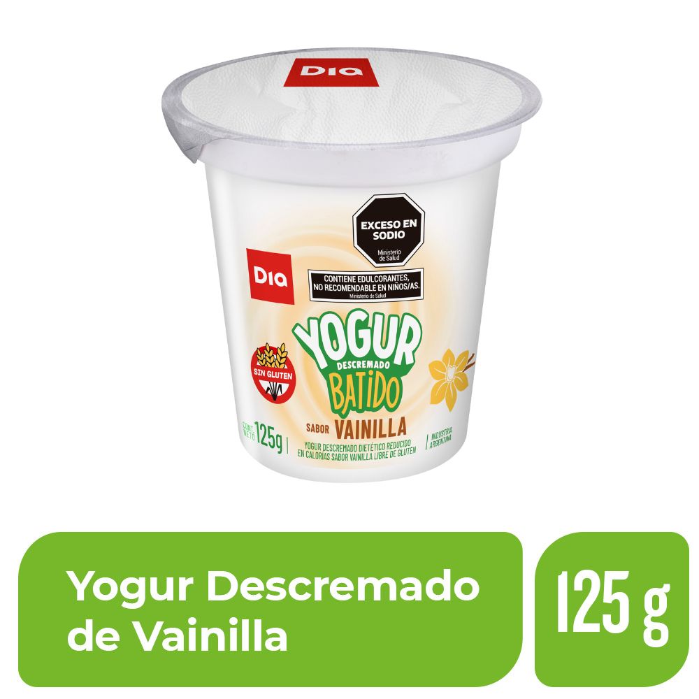 Yogur Descremado Batido DIA Vainilla 125 Gr. image