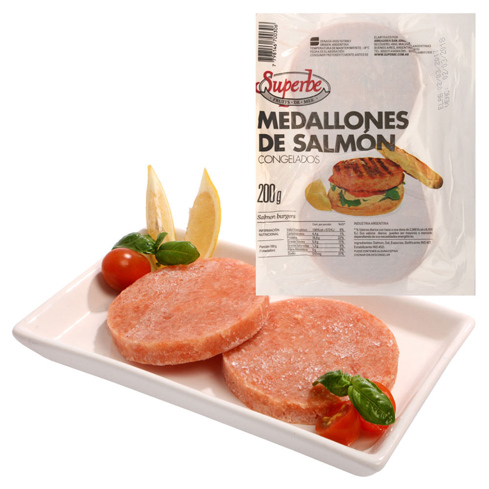Medallon De Salmon Superbe X 200 Grs image
