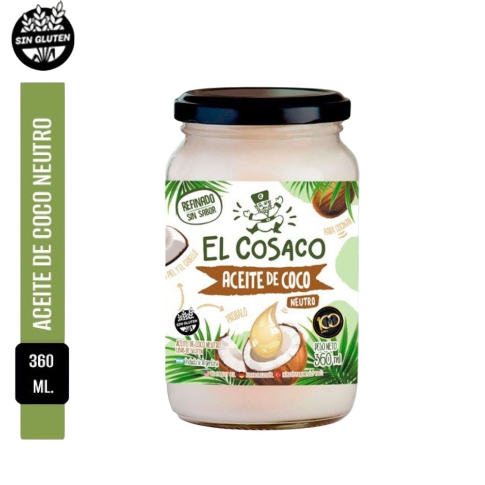 Aceite De Coco Neutro El Cosaco 360 Gr. - imagen del producto