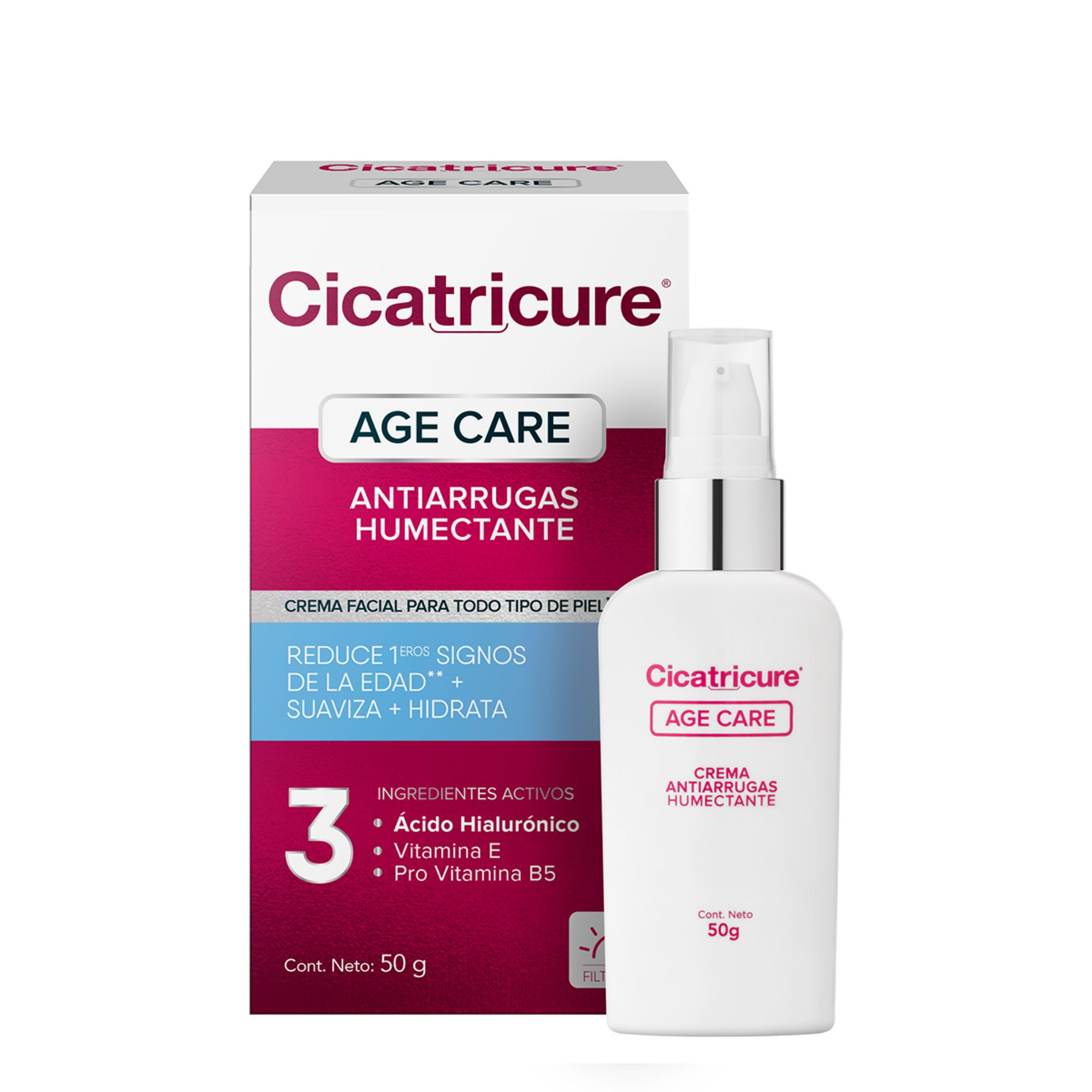 Crema Facial Anti-Arrugas Humectante Age Care 50 Grs Cicatricure - imagen del producto