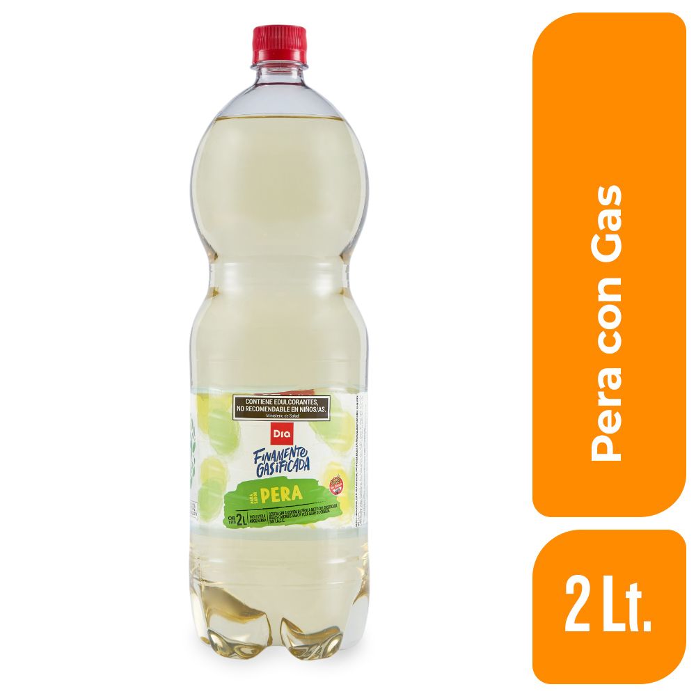 Agua Saborizada con Gas Dia Pera 2 Lt. - imagen del producto