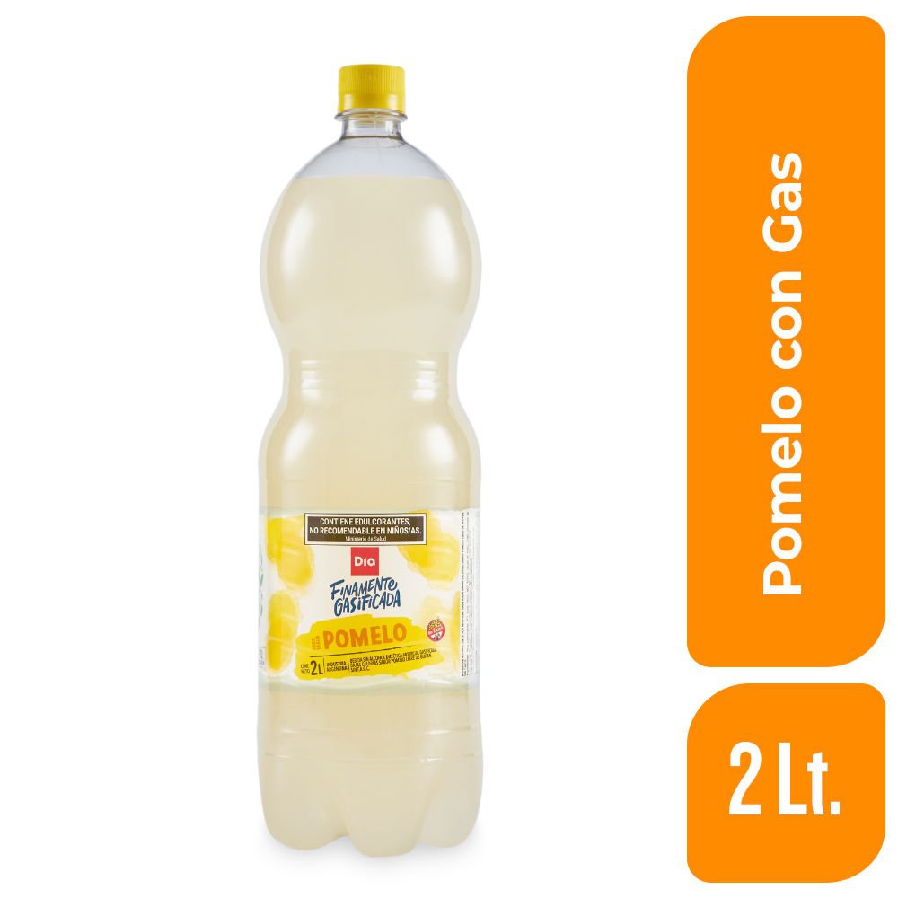 Agua Saborizada con Gas Dia Pomelo 2 Lt. - imagen del producto