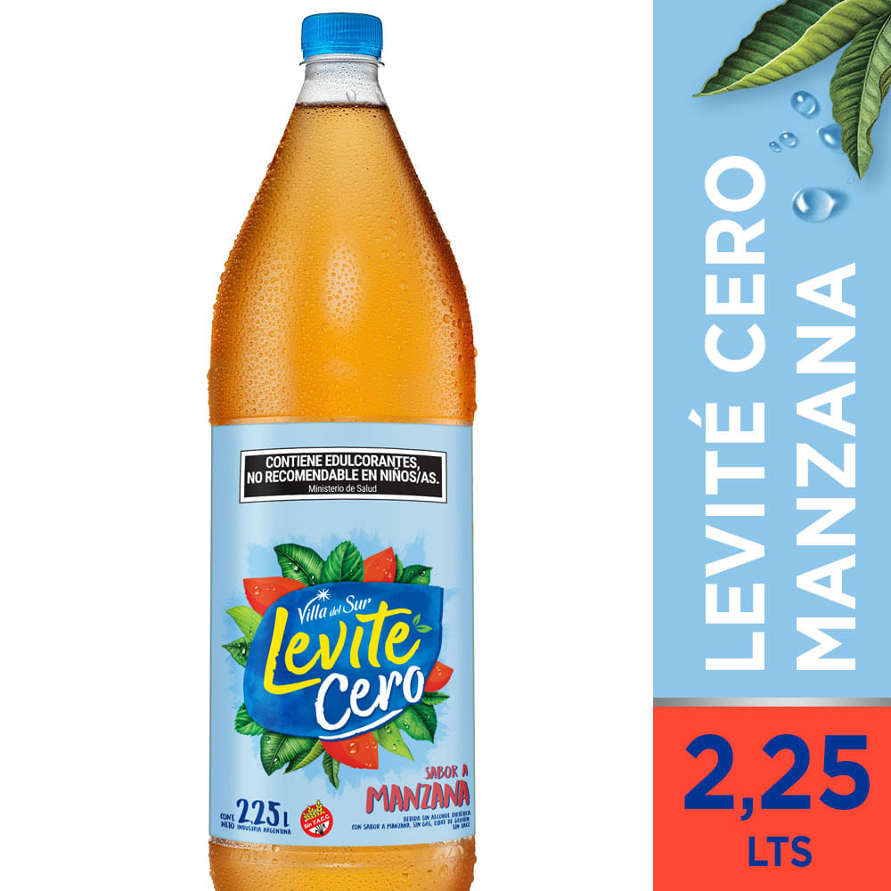 Agua saborizada de manzana Levité cero 2,25 lts - imagen del producto