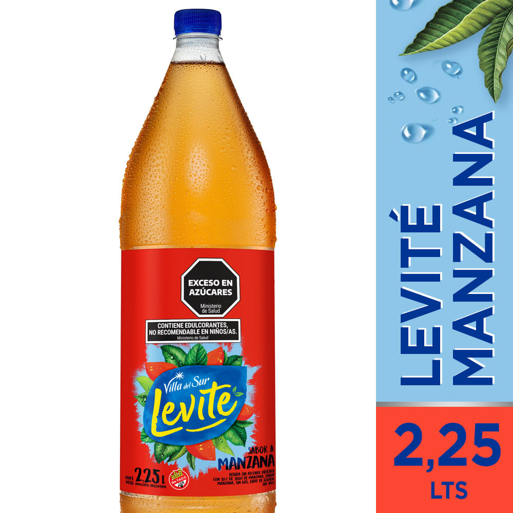 Agua saborizada de manzana Levité 2,25 lts - imagen del producto