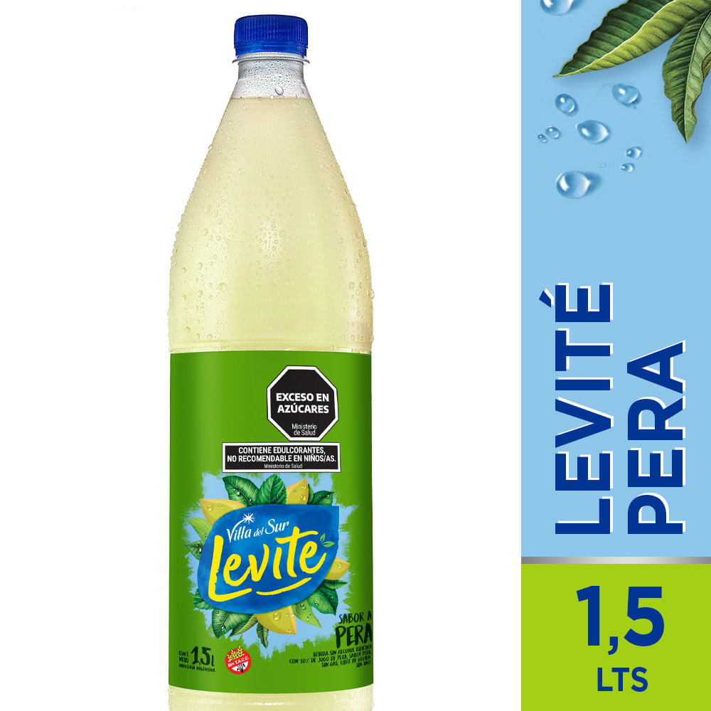 Agua saborizada de pera Levité 1,5 lts - imagen del producto