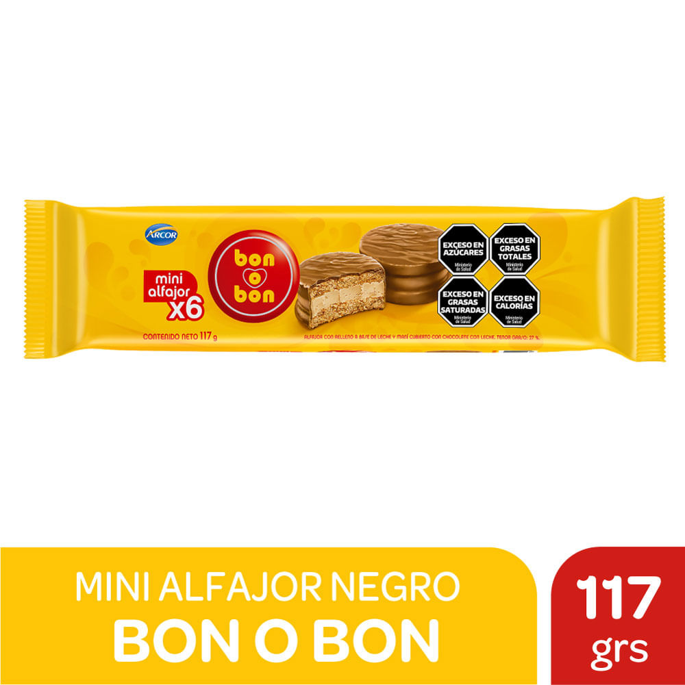 Alfajores Bon O Bon Mini 6 U 117 G - imagen del producto