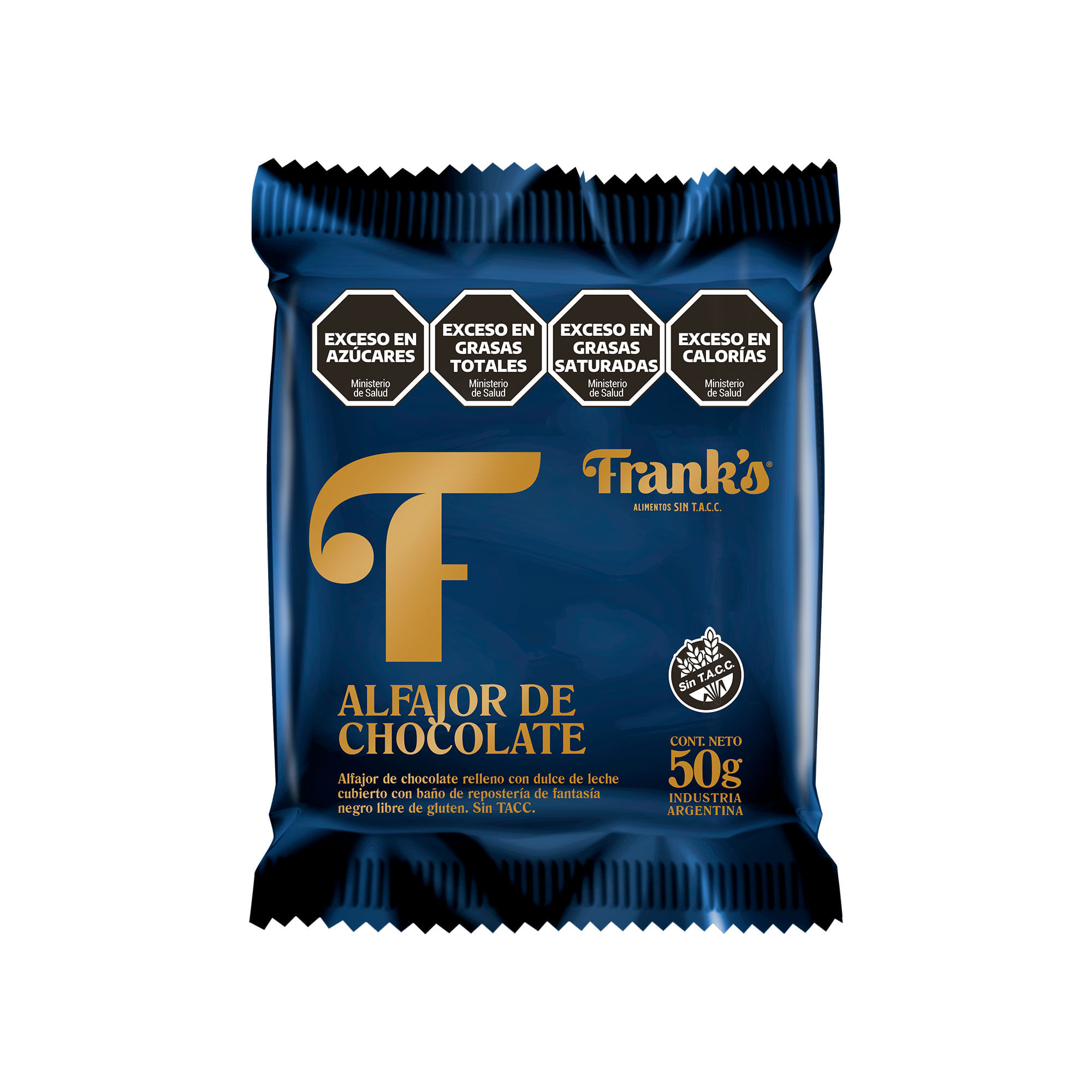 Alfajor Franks de chocolate 50 grs - imagen del producto