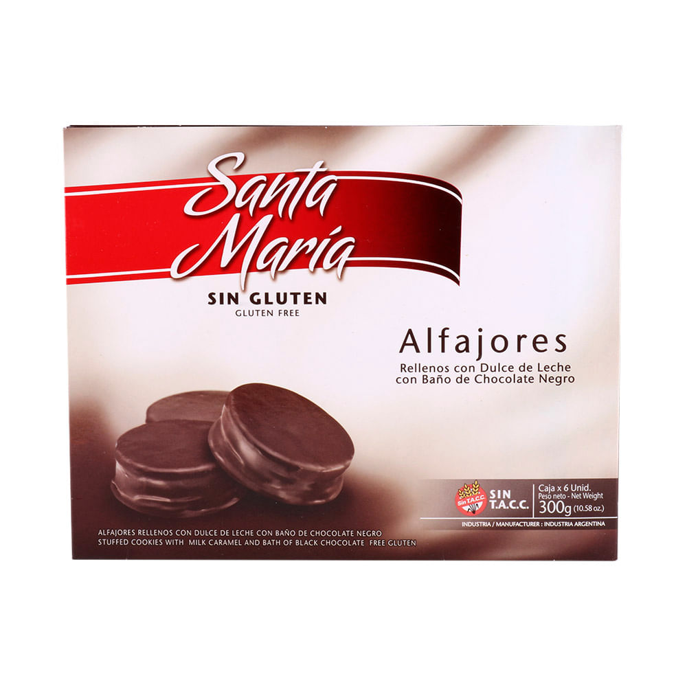 Alfajor Negro Santa María 6 Un Santa Maria - imagen del producto