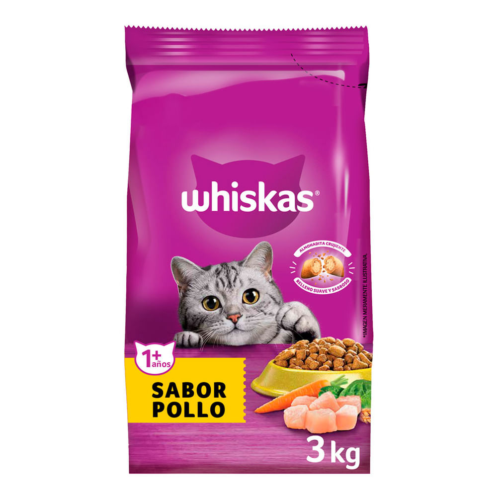 Alimento Gato Whiskas Pollo 3kg - imagen del producto