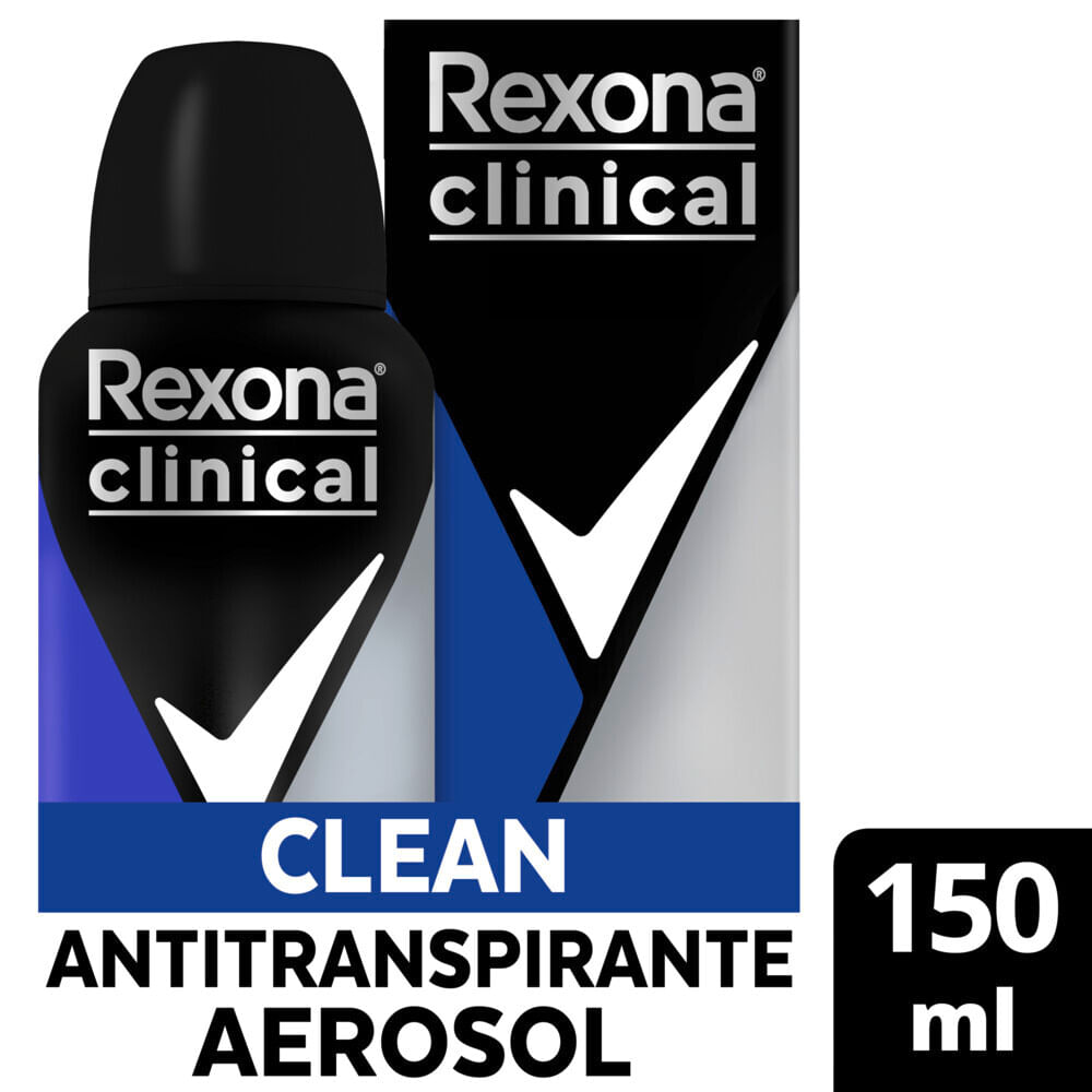 Antitranspirante En Aerosol Rexona Clinical Clean 150 Ml - imagen del producto