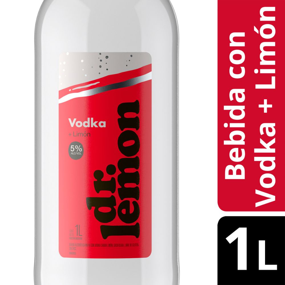 Aperitivo con Vodka Sabor Limón 1 Lts Dr Lemon - imagen del producto