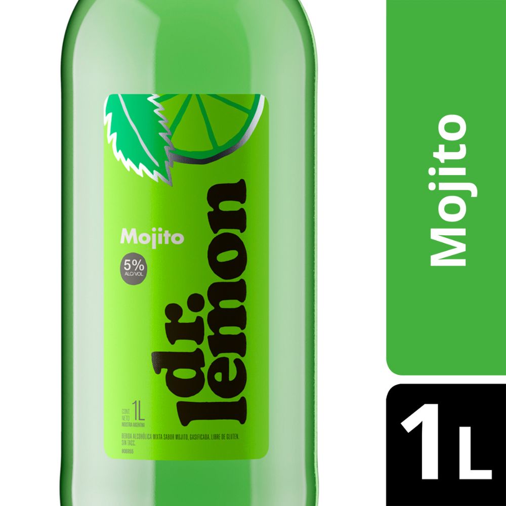 Aperitivo Sabor Mojito 1 Lts Dr Lemon - imagen del producto