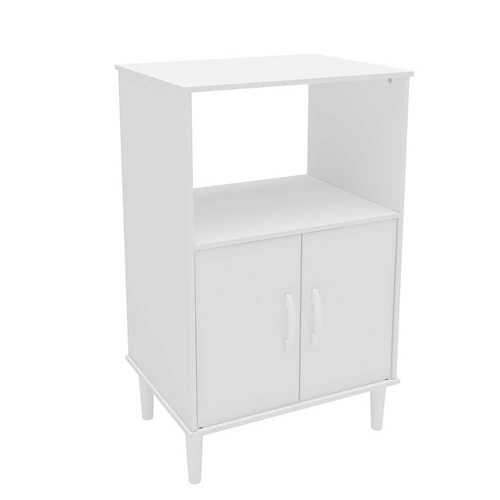 Armario Multiuso Con Espacio Microondas Blanco - imagen del producto