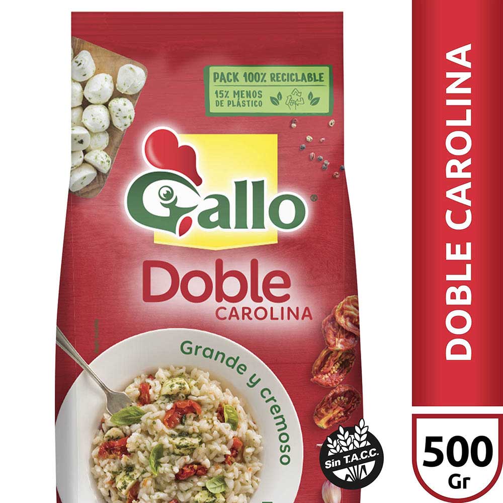 Arroz Doble Carolina 500 Grs Gallo - imagen del producto