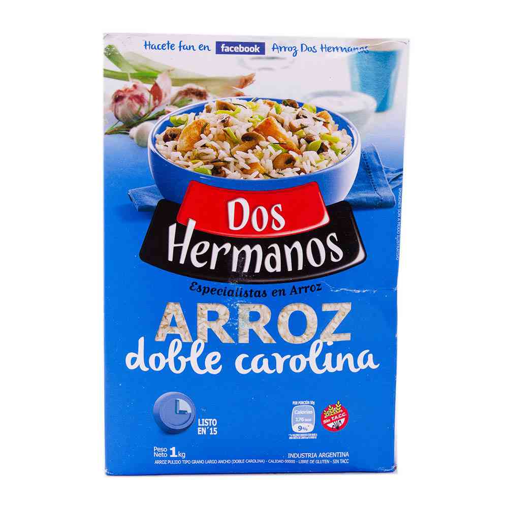 Arroz Dos Hemanos Doble Carolina 1 Kg - imagen del producto