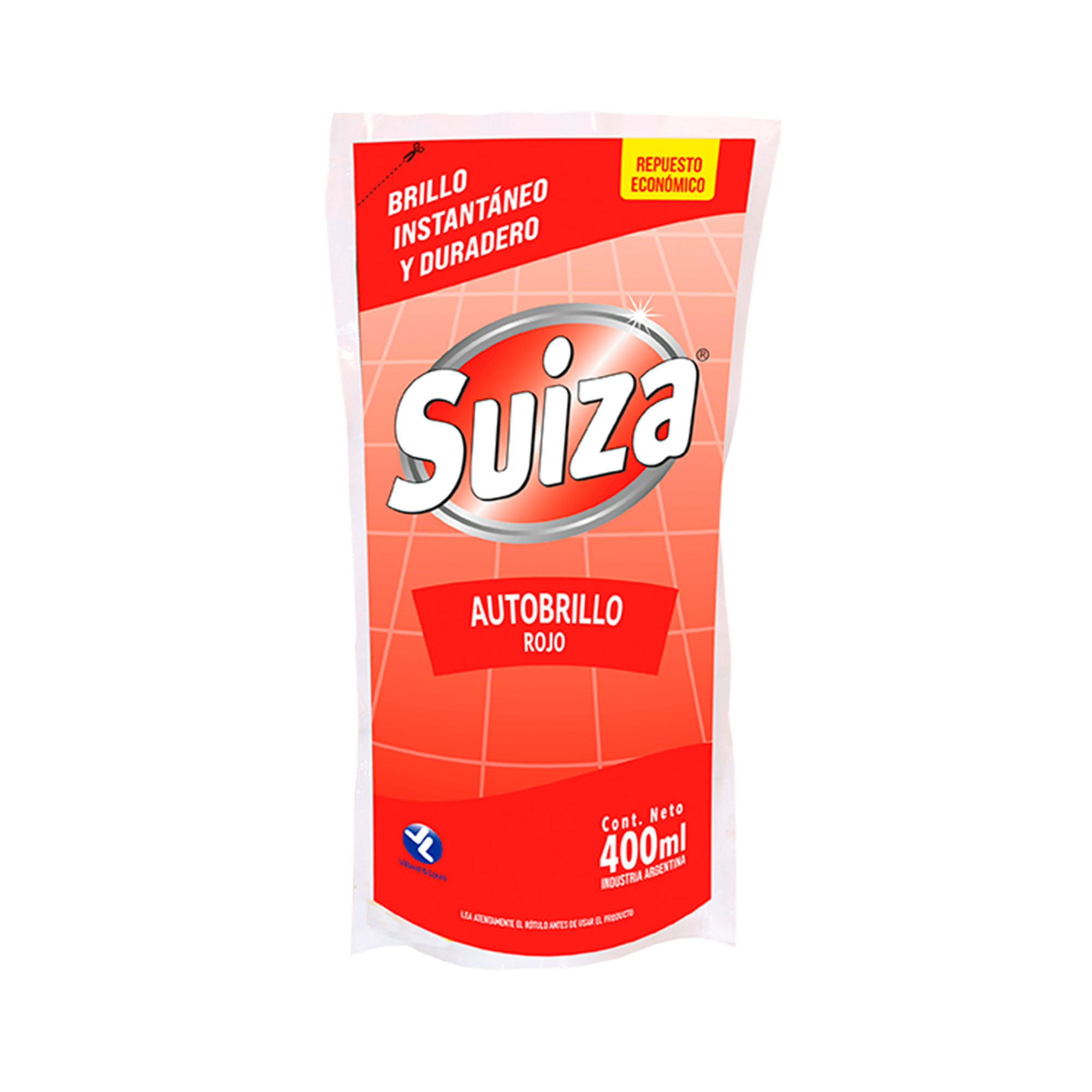 Autobrillo para piso Suiza rojo 400 cc. - imagen del producto