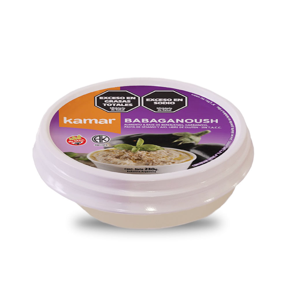 Hummus babaganoush Kamar de berenjenas en pote 230 g. - imagen del producto