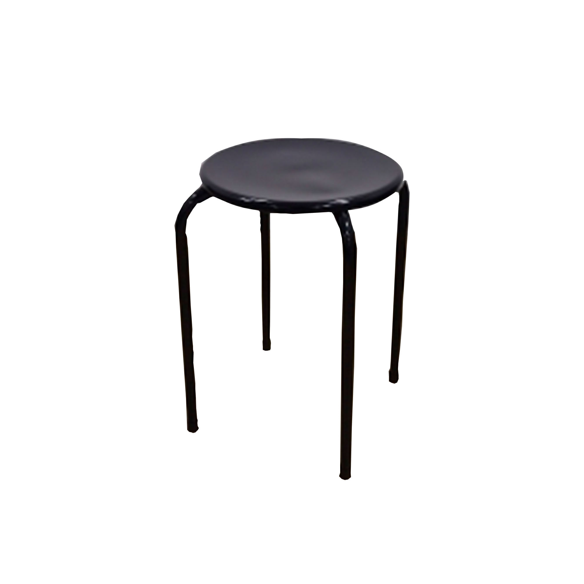 Banqueta Carrefour Home apilable de acero negra - imagen del producto