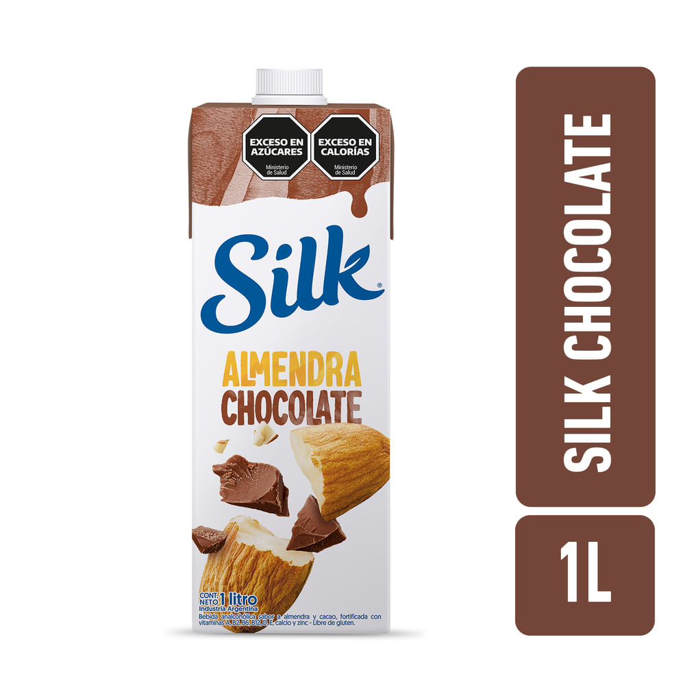 Bebida Vegetal de Almendra Sabor Chocolate 1 Lts Silk - imagen del producto
