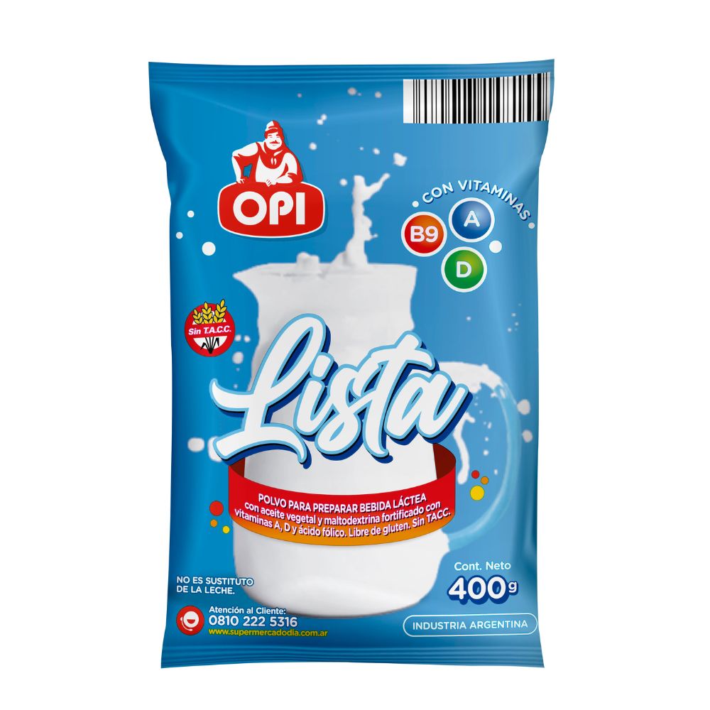 Bebida Láctea en Polvo Opi 400 Gr. - imagen del producto