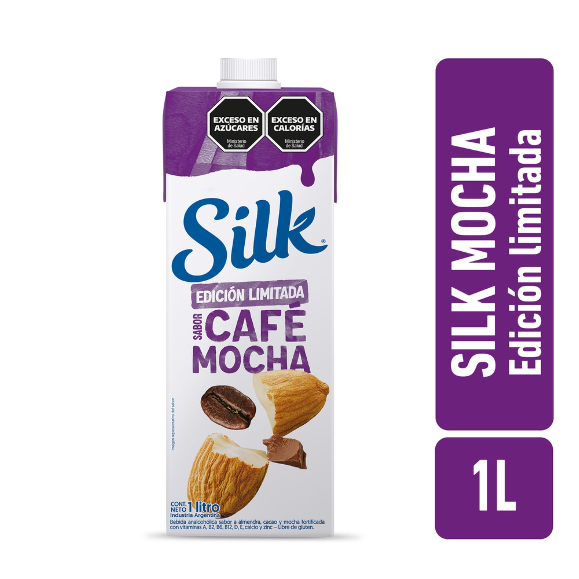 Bebida vegetal a base de almendras sabor Mocha Silk 1lt - imagen del producto