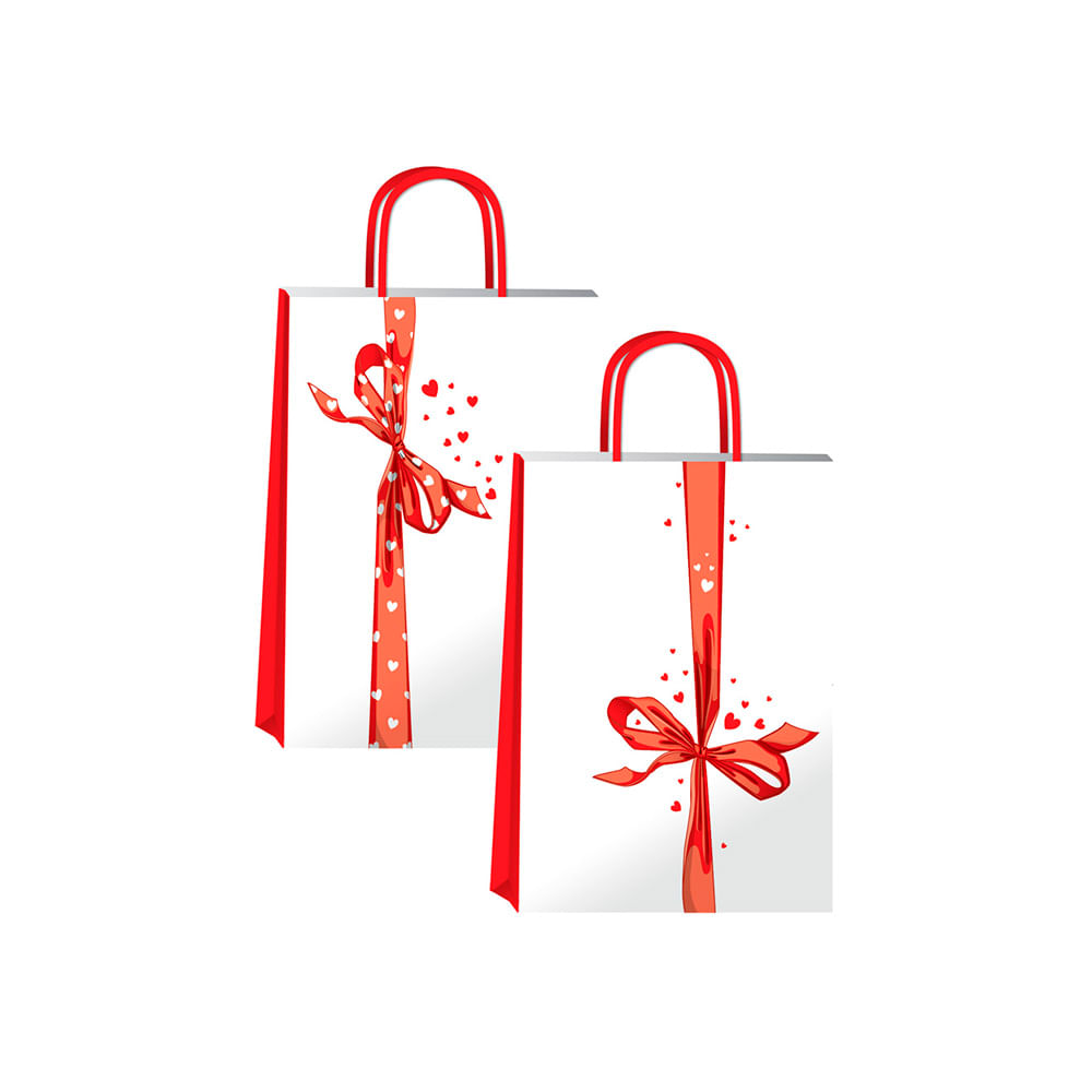 Bolsa Lun 22X10X30 Moño Coraz Brandpack - imagen del producto