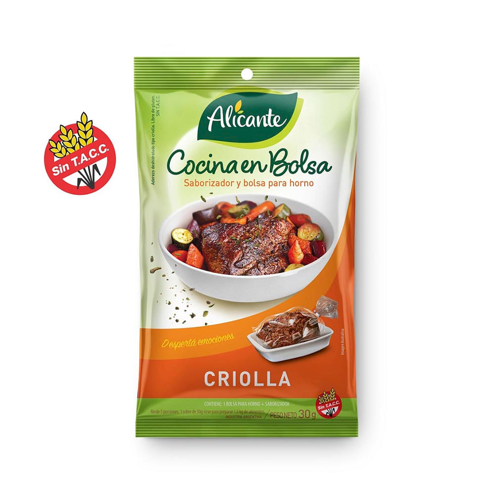 Bolsa Para Horno Criolla 30 Grs Alicante - imagen del producto