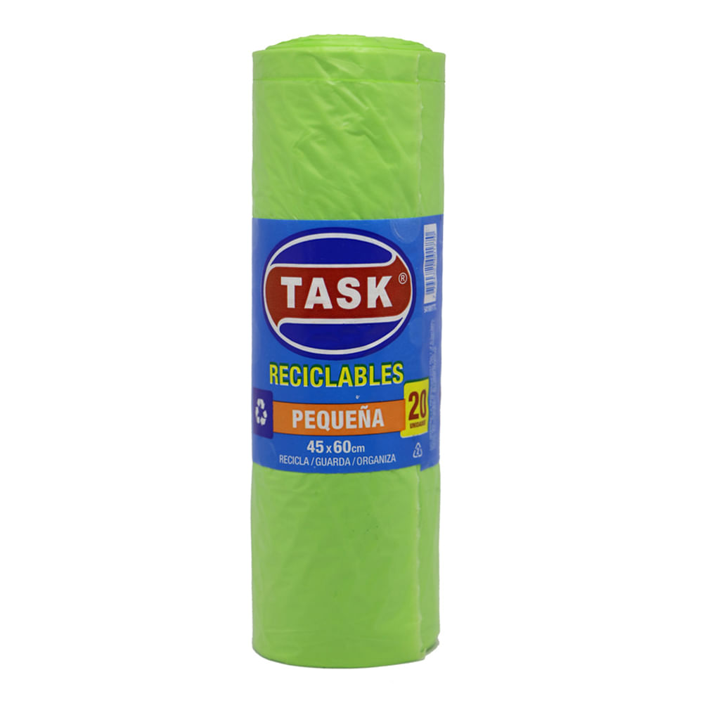 Bolsa Task Rollo Verde 45x60 20 Unidades - imagen del producto