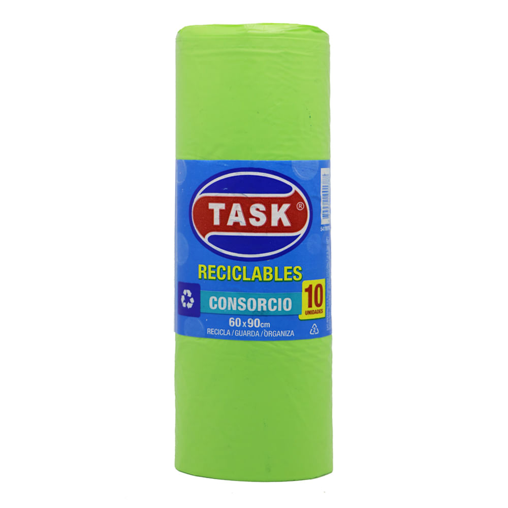 Bolsa Task Rollo Verde 60x90 10 Unidades - imagen del producto