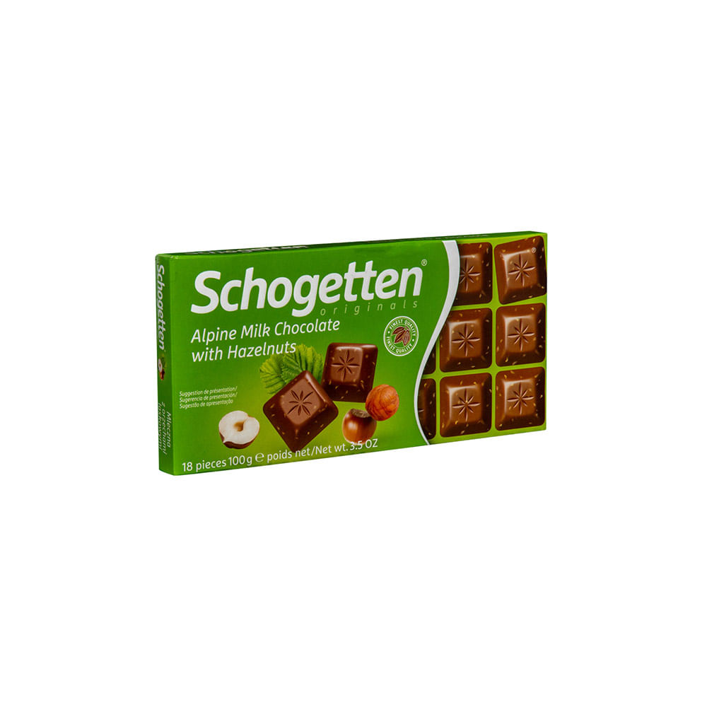 Bombones Choco C/leche Y Avellanas Schogetten 100grs - imagen del producto