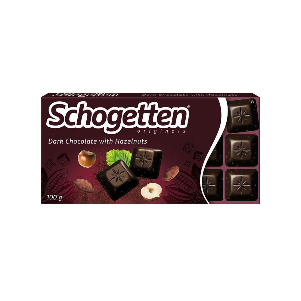 Bombones Chocolate Semiamargo Avellanas X 100 Gr Schogetten - imagen del producto