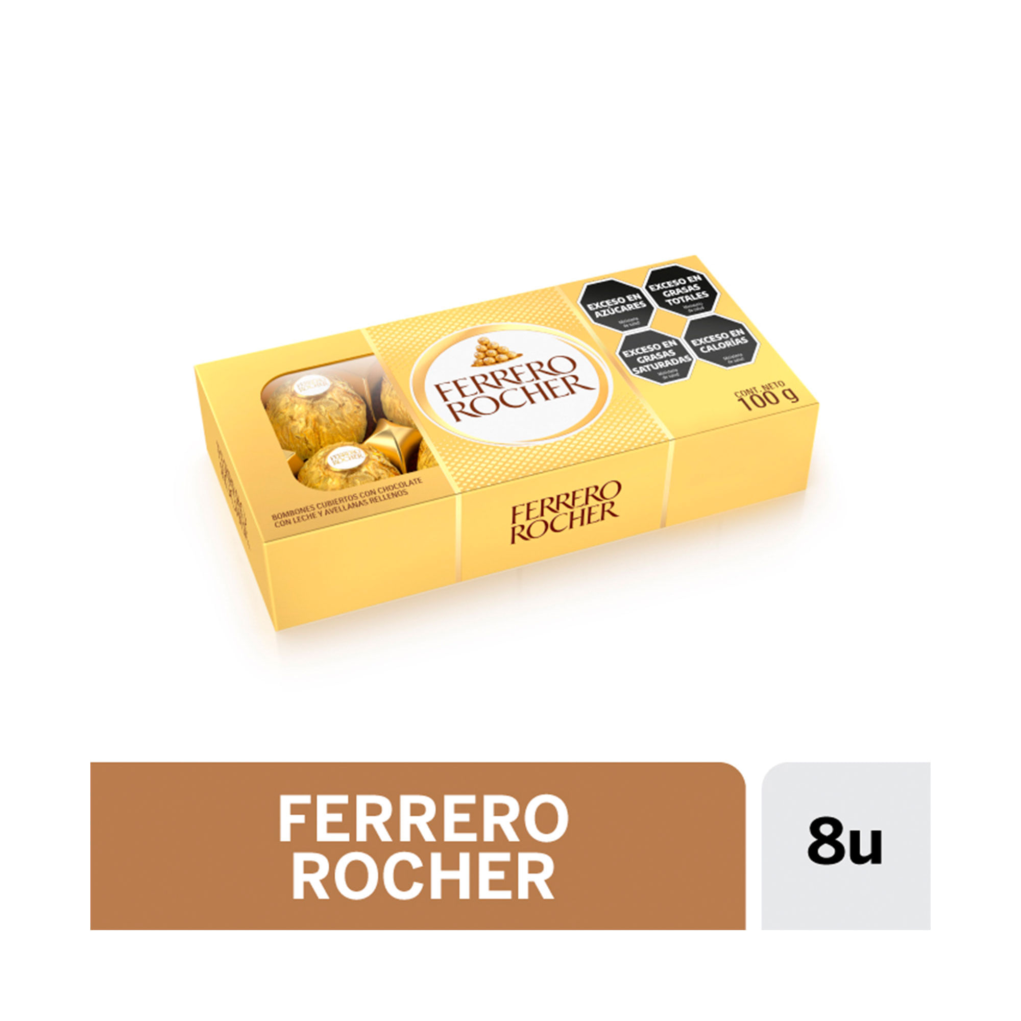 Bombones Ferrero Rocher 100 g. - imagen del producto