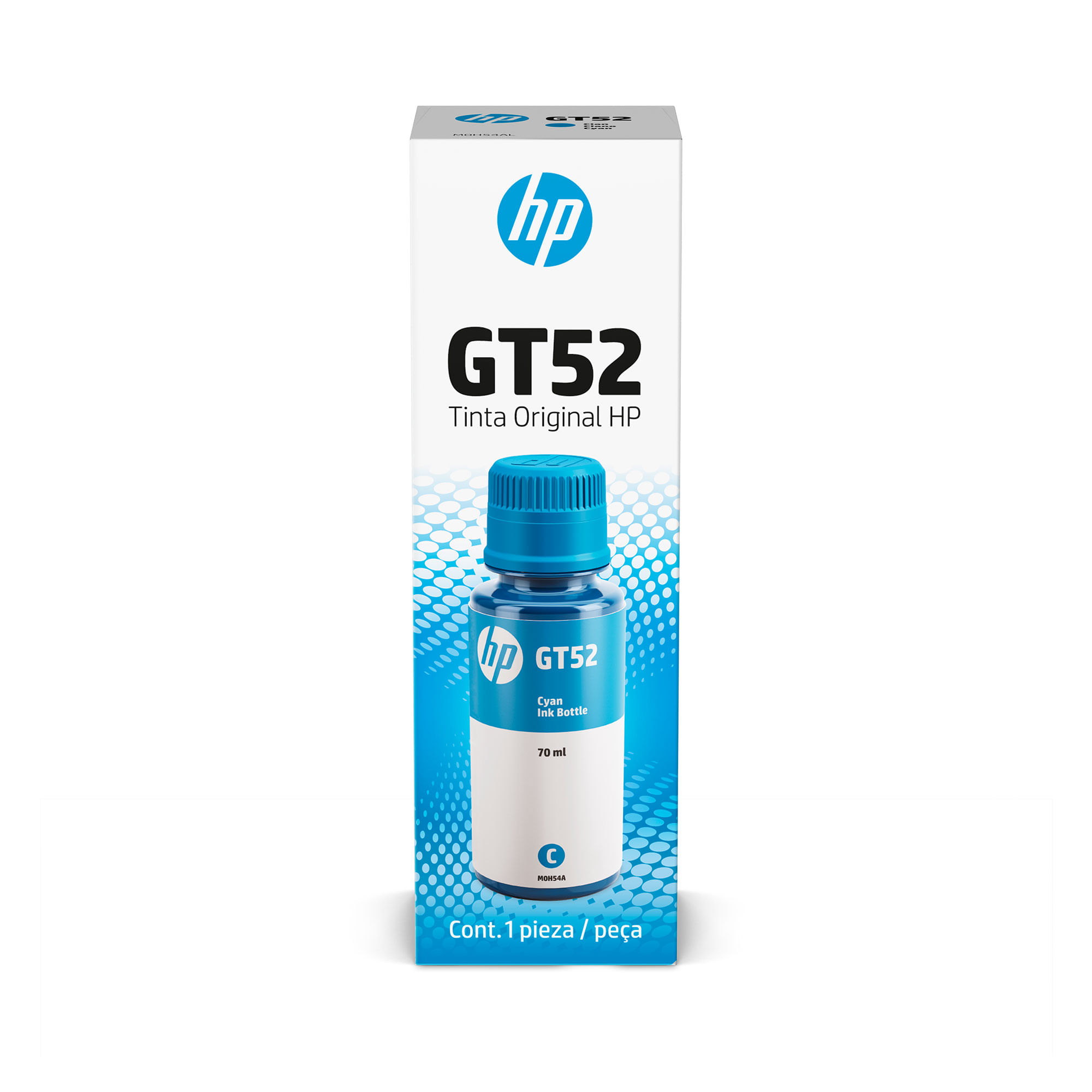 Botella de Tinta Cian HP GT52 Original - imagen del producto