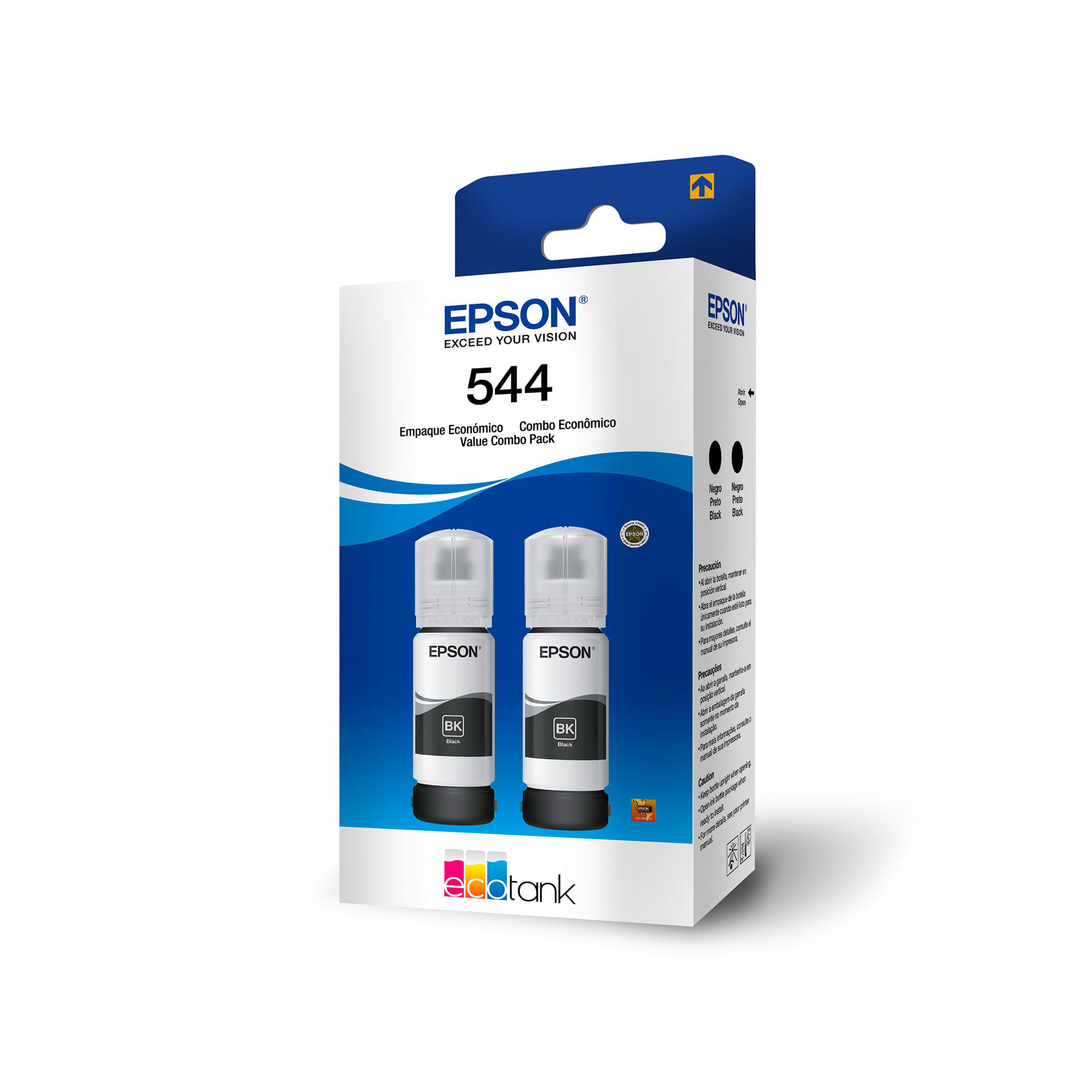 Botella tinta Epson T544120-2P pack x 2 uni negro. - imagen del producto