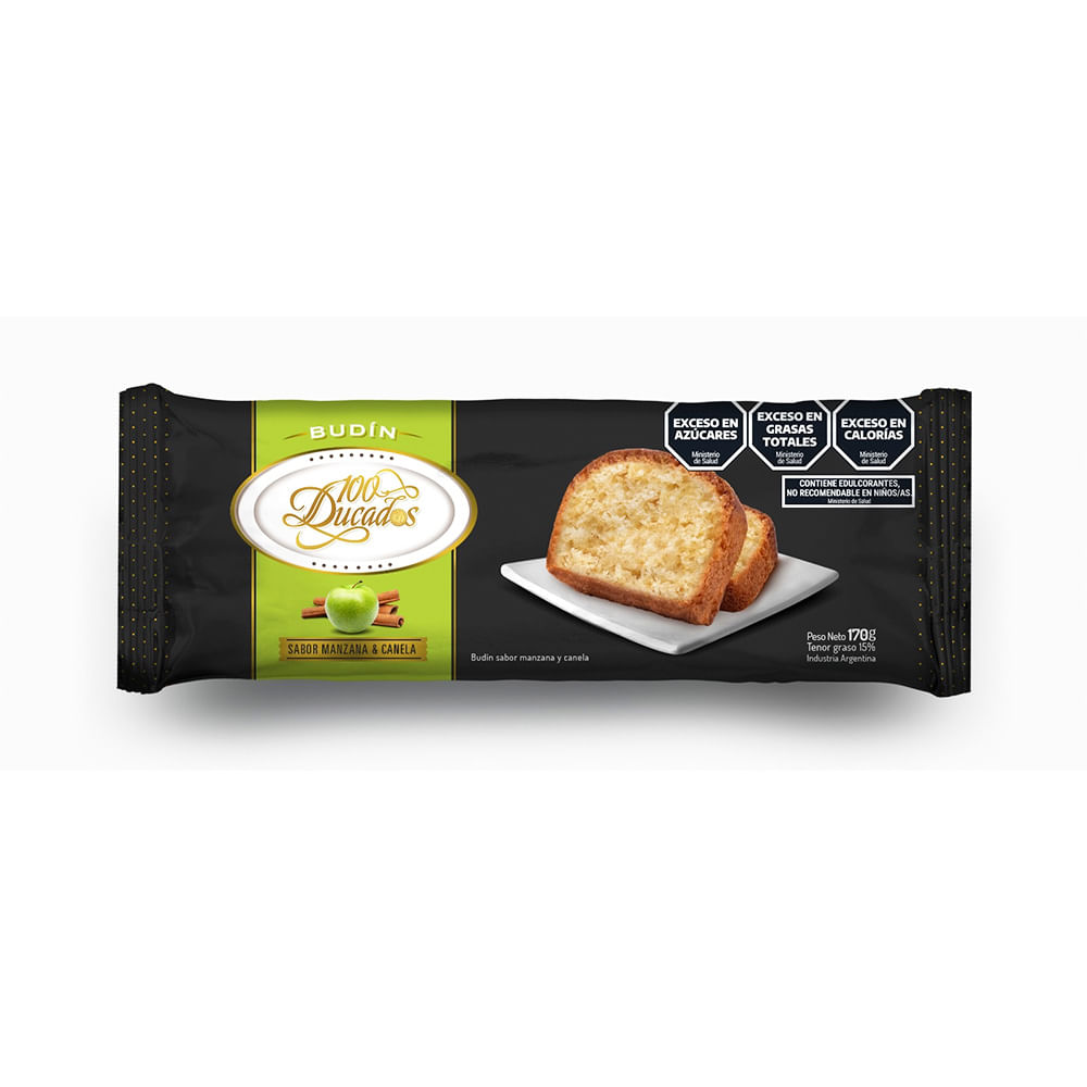 Budin 100 Ducados Manzana Y Canela 170 Gr - imagen del producto