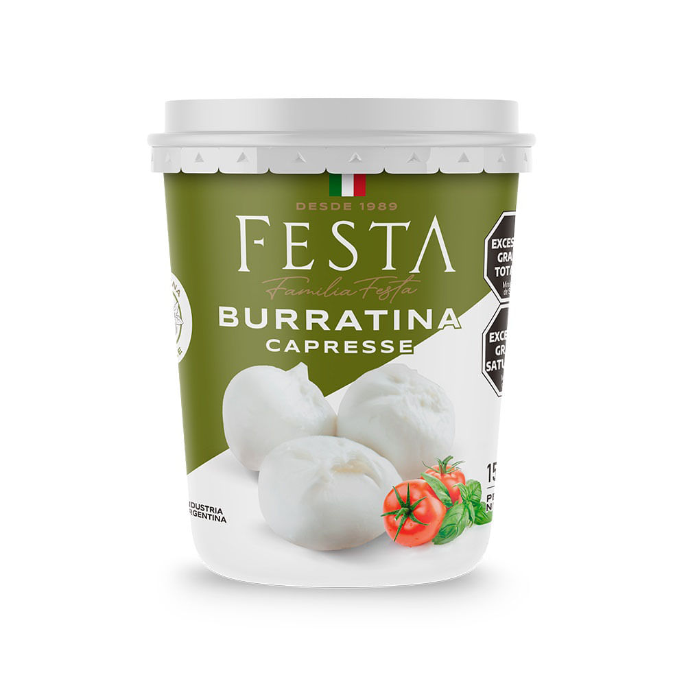 Queso Burratina Sabor Capresse x 0.15 Kg Festa - imagen del producto