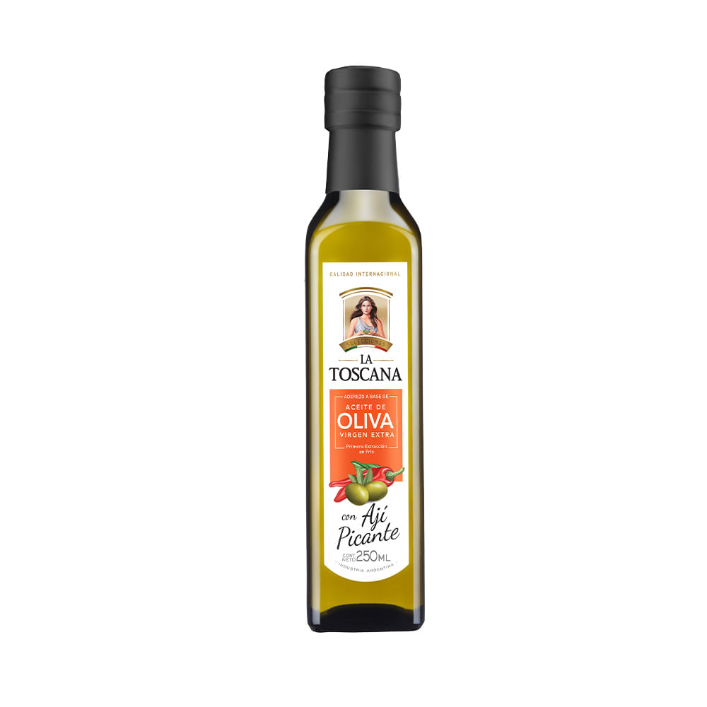Aceite De Oliva Extra Virgen Con Ají Picante La Toscana 250 Ml image