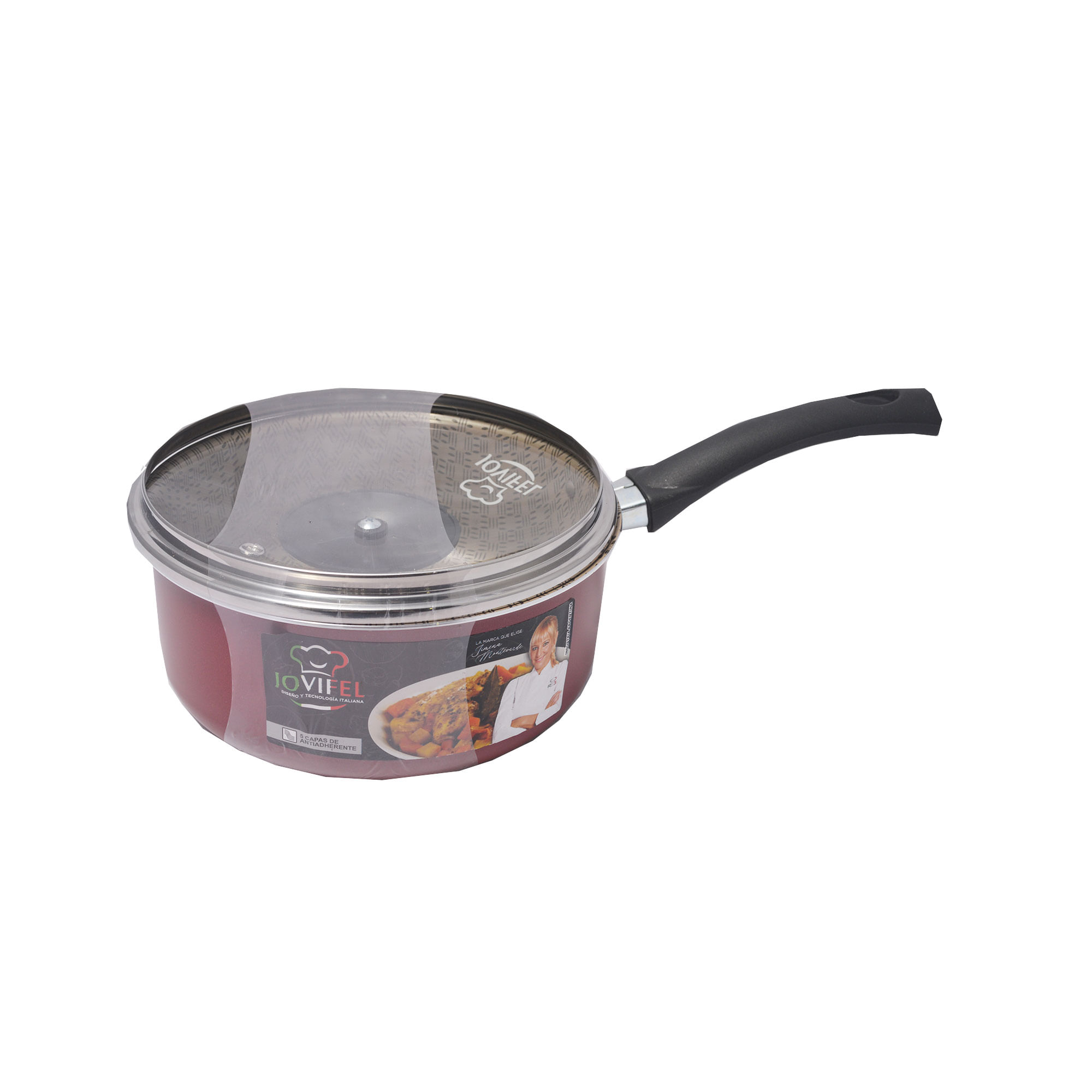 Cacerola antiadherente bordo 18 cm c/mgo línea Rivoli - imagen del producto