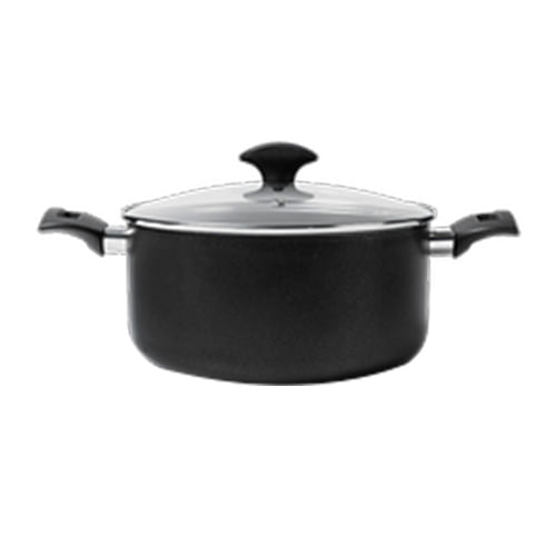 Cacerola Con Tapa 24cm Color Negro - imagen del producto