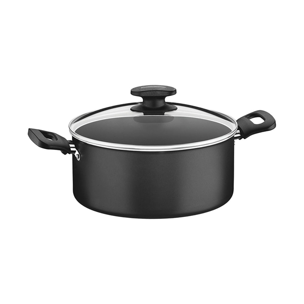 Cacerola C/Tapa Y Asas Loreto Tramontina 24 Cm - imagen del producto