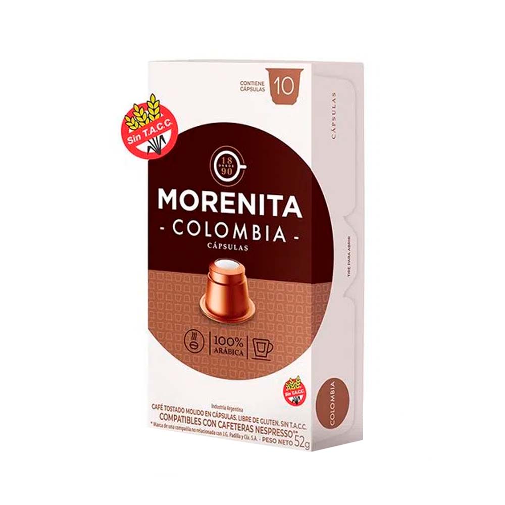 Café En Capsulas La Morenita Colombia 10caps 52g - imagen del producto