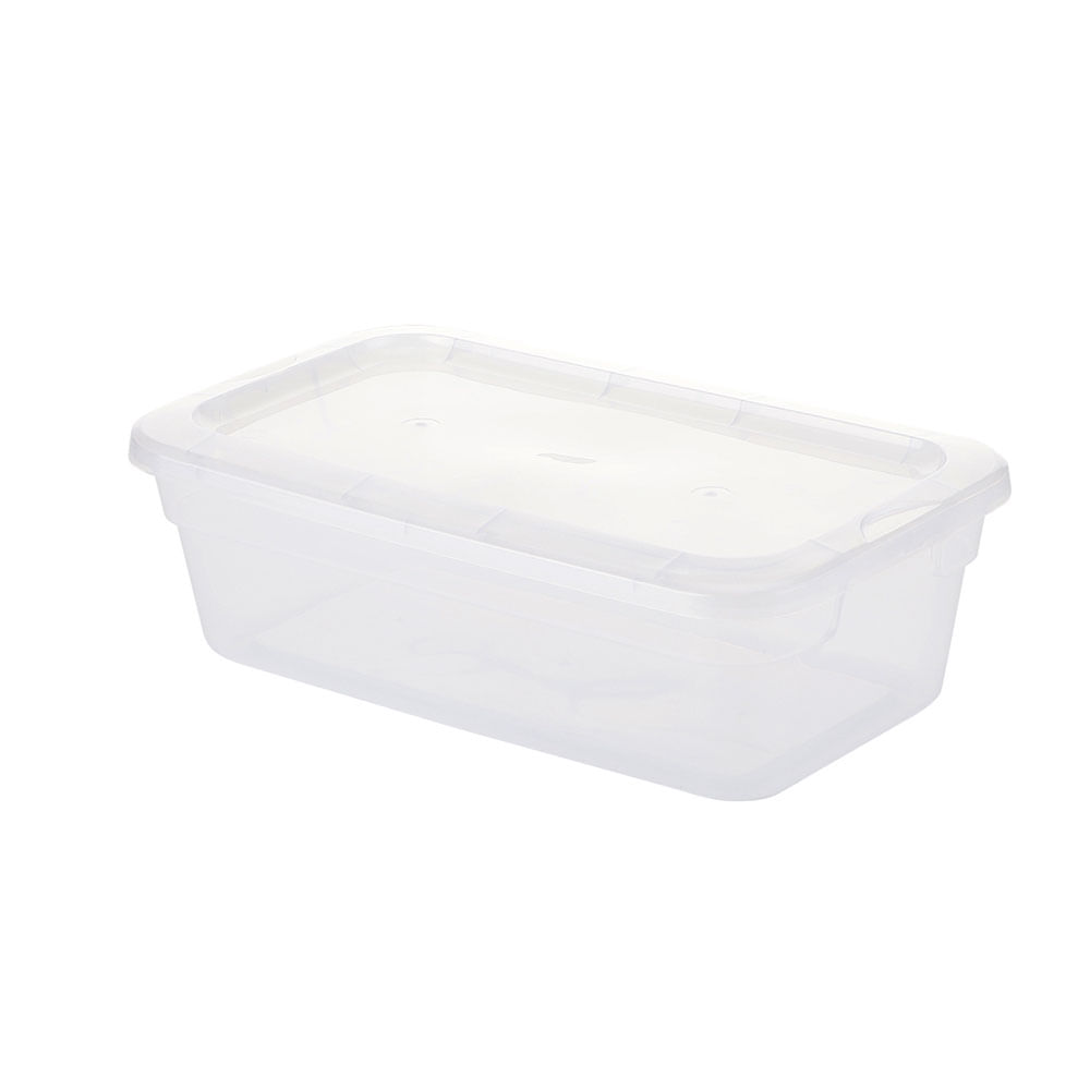 Organizadora con Tapa 5 Lts Transparente Polipropileno 35 x 21 x 13 Cm x 1 Un Krea - imagen del producto
