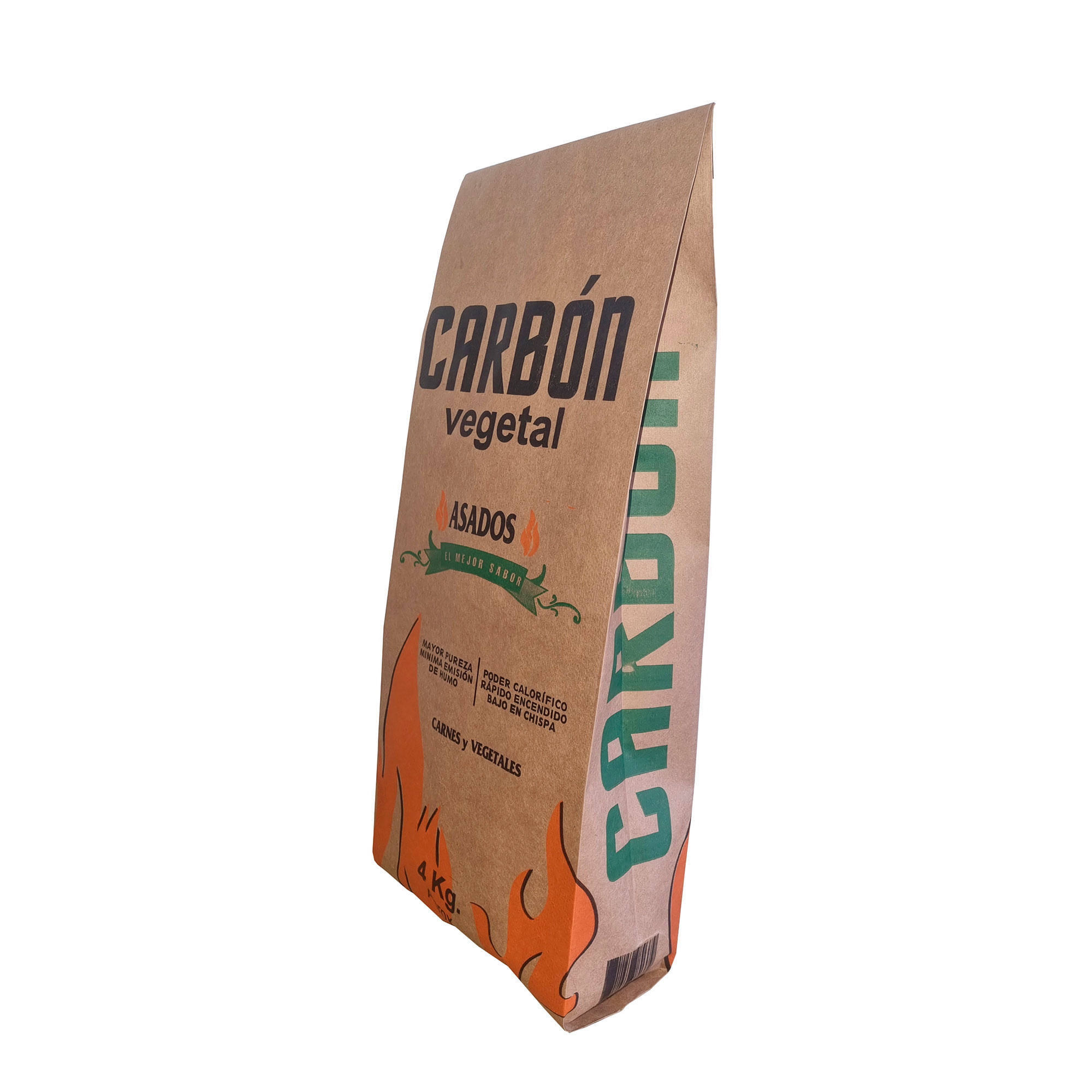 Carbon vegetal asados x 4 kg - imagen del producto