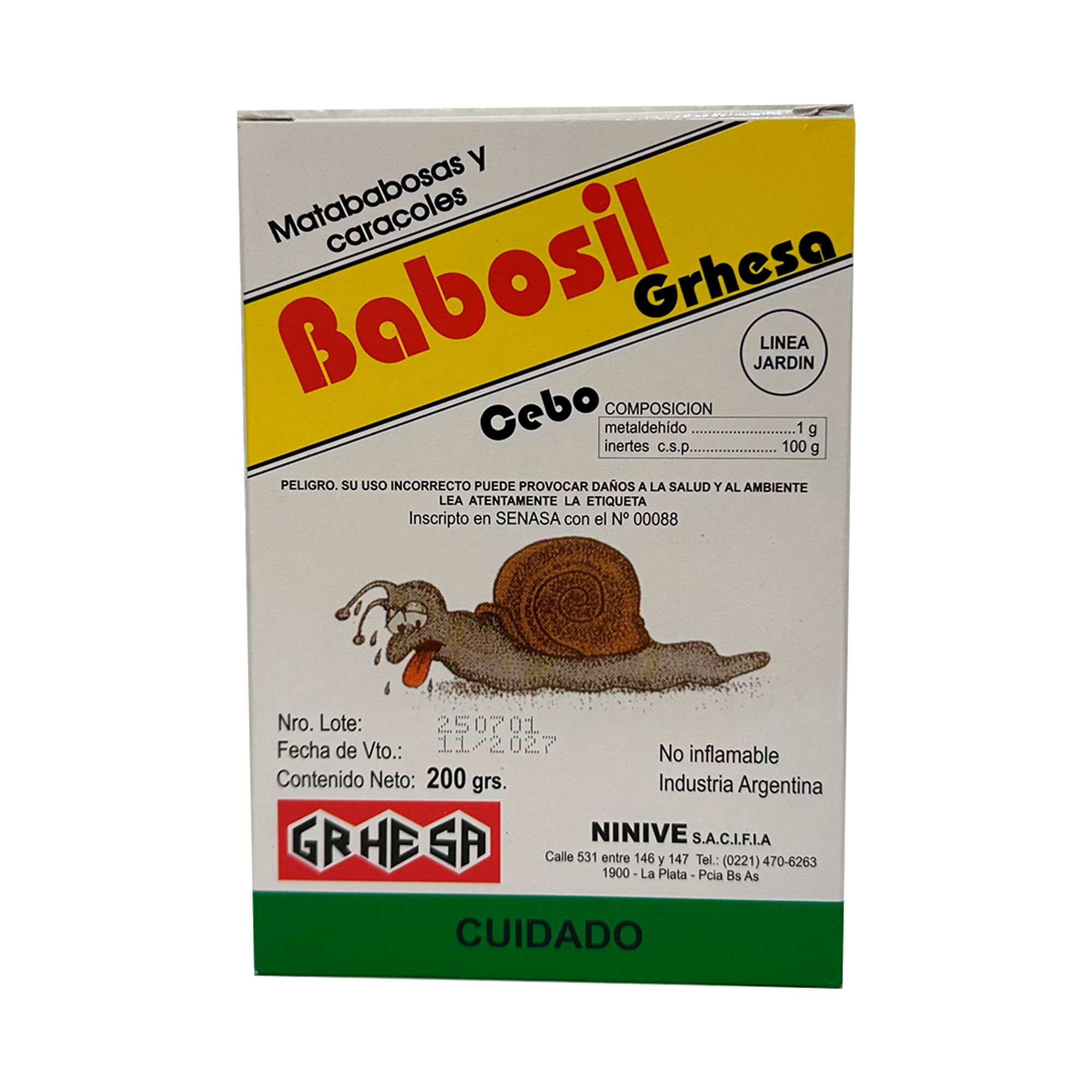 Cebo Babosil x 200 grs - imagen del producto