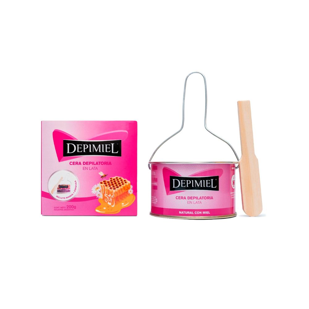 Cera depilatoria lata natural Depimiel 200 g. - imagen del producto