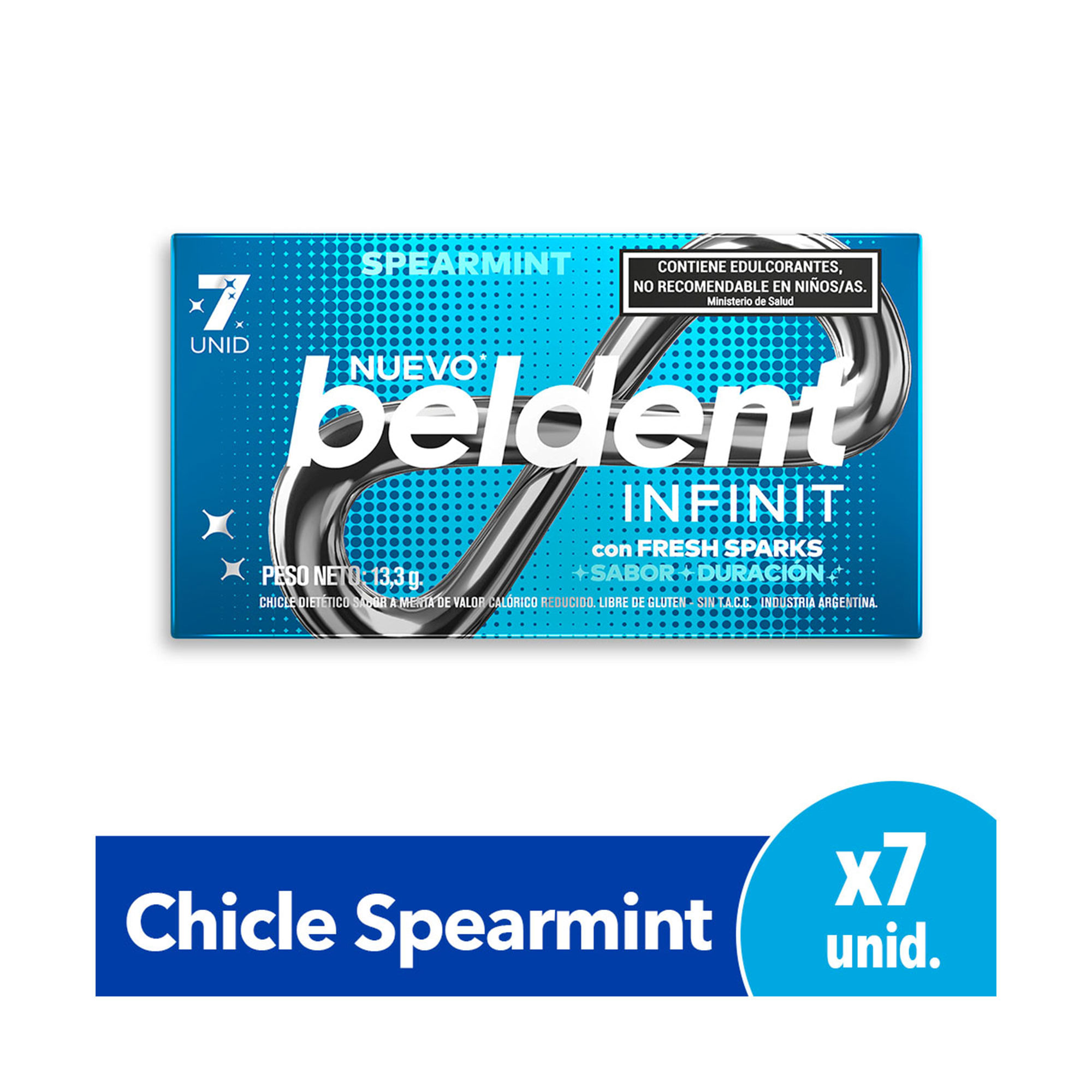 Chicle Sabor Mentol Beldent Infinit 13,3g - imagen del producto
